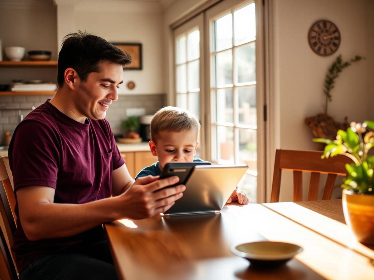 A support worker assisting an NDIS participant at home in Fairfield